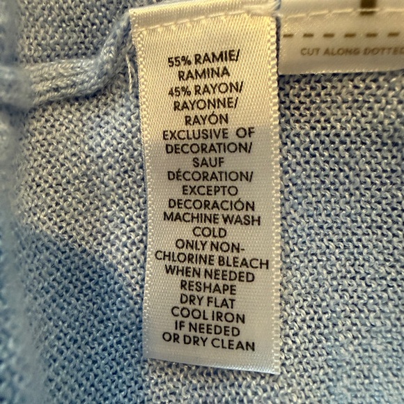 Loft light blue floral embroidered sweater - Picture 10 of 10